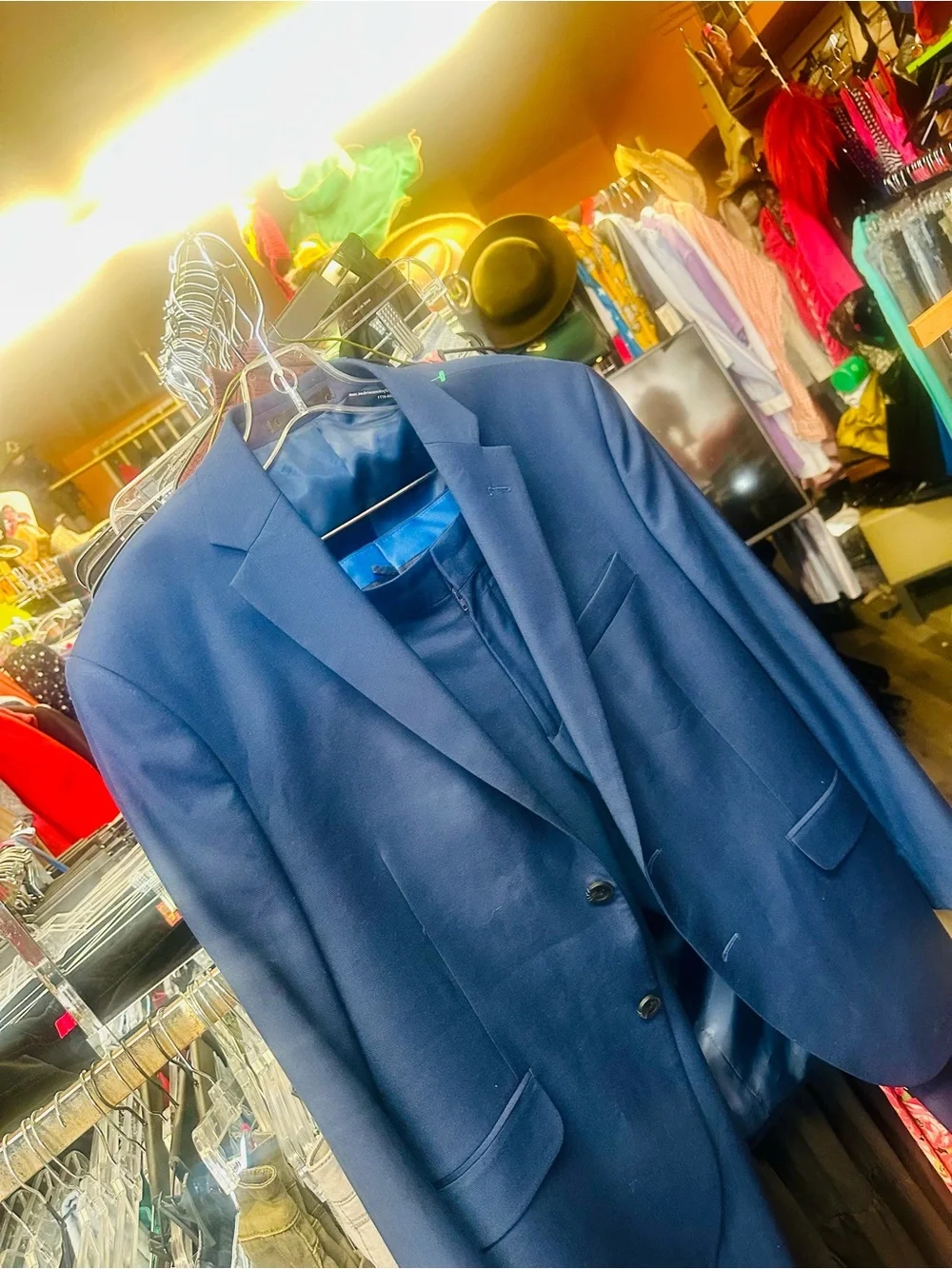 Kenneth Cole Navy Blue Two-Piece Suit - Modern Tailored Fit